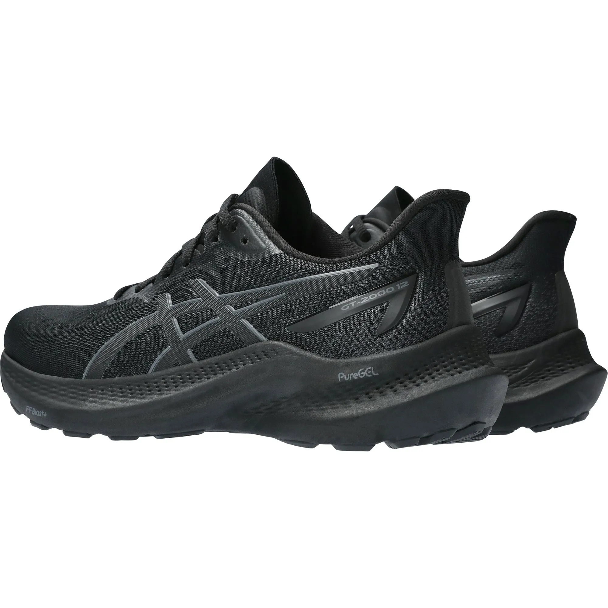 Asics GT 2000 12 Womens Running Shoes - Black Performance Shoes