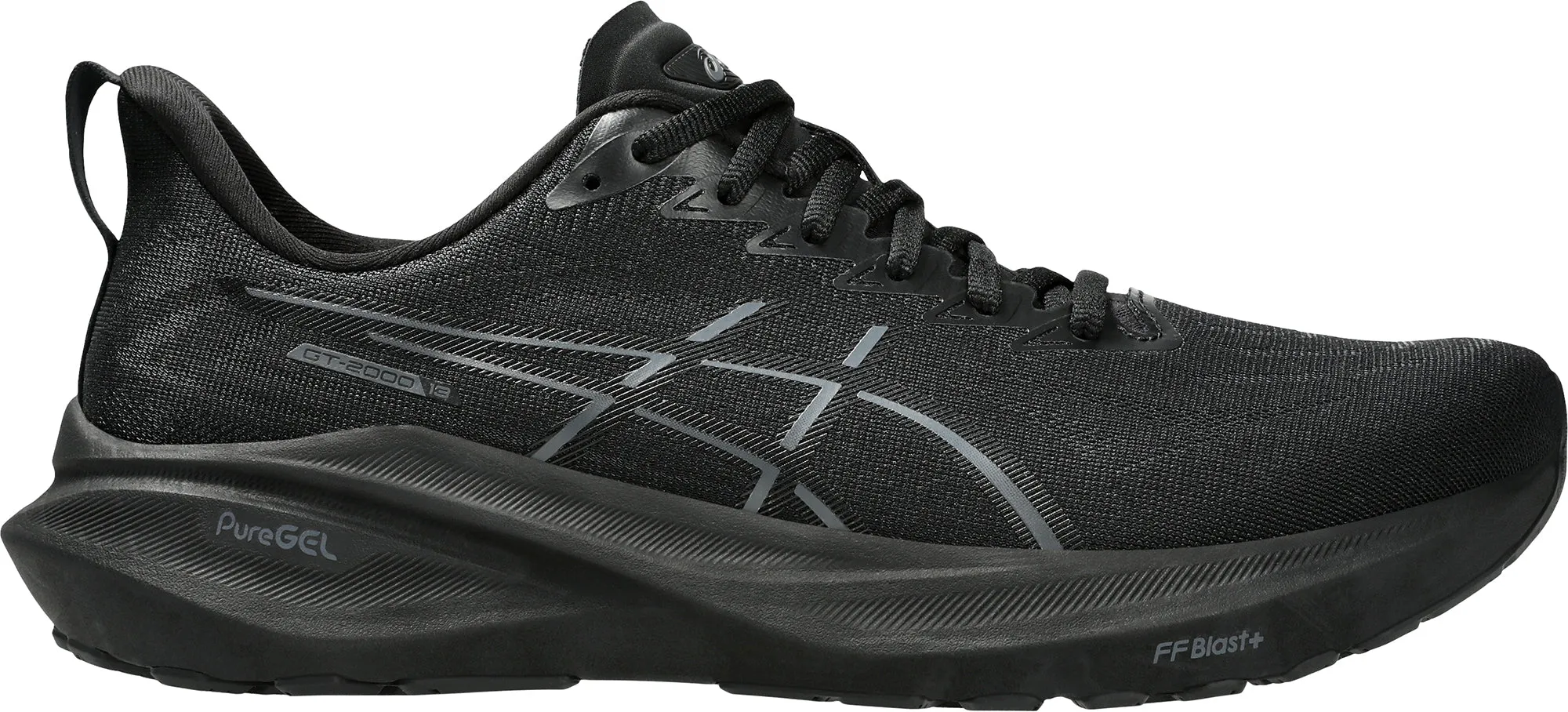 Asics GT 2000 13 Mens Running Shoes - Black Asics athletic footwear for training sessions