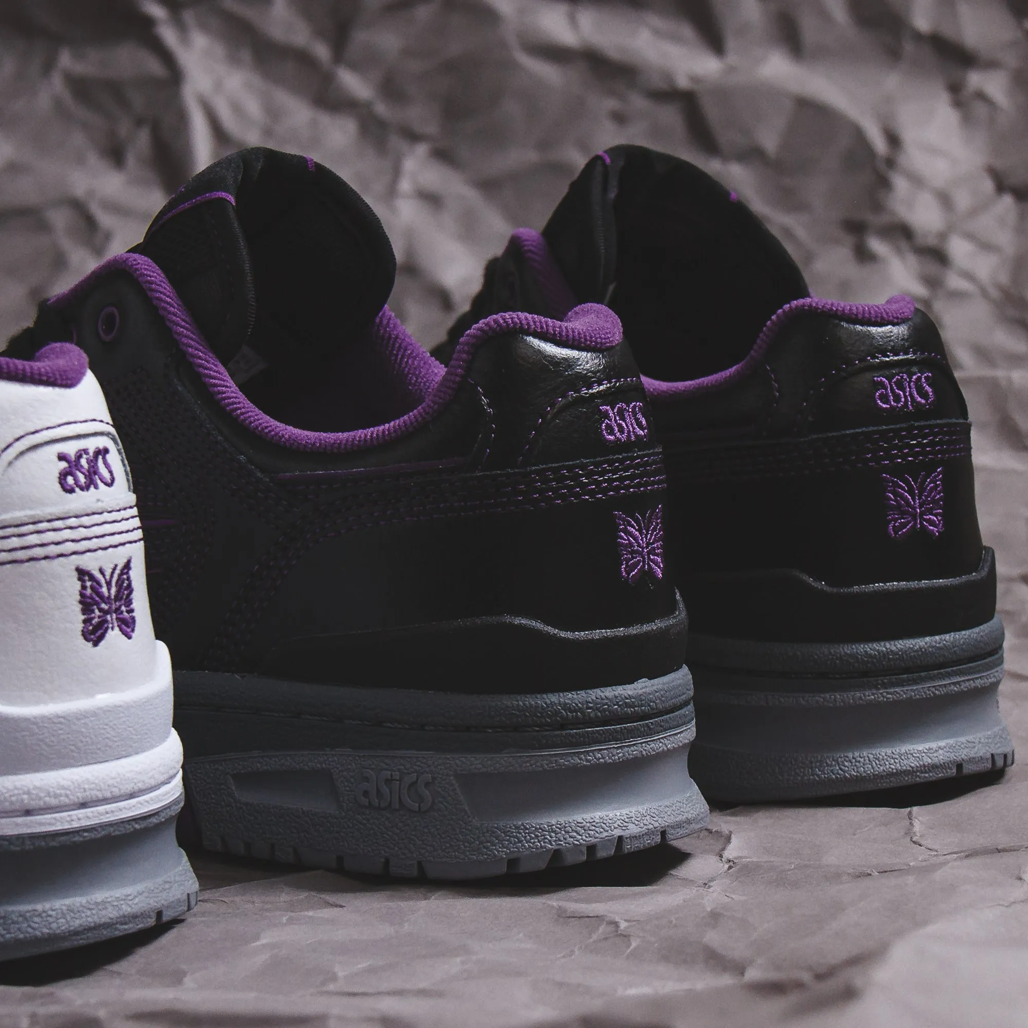 Asics Men x NEEDLES EX89 Black 1201A942-001 Asics shoe style pictures