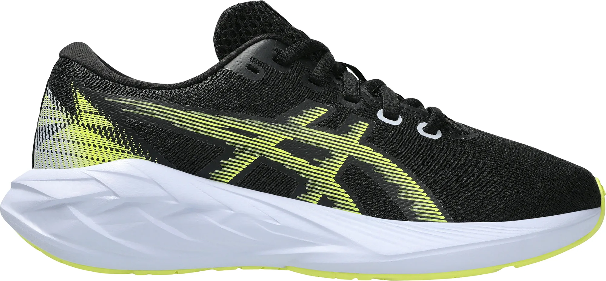 Asics NovaBlast 5 GS Junior Running Shoes - Black Asics athletic footwear for training sessions