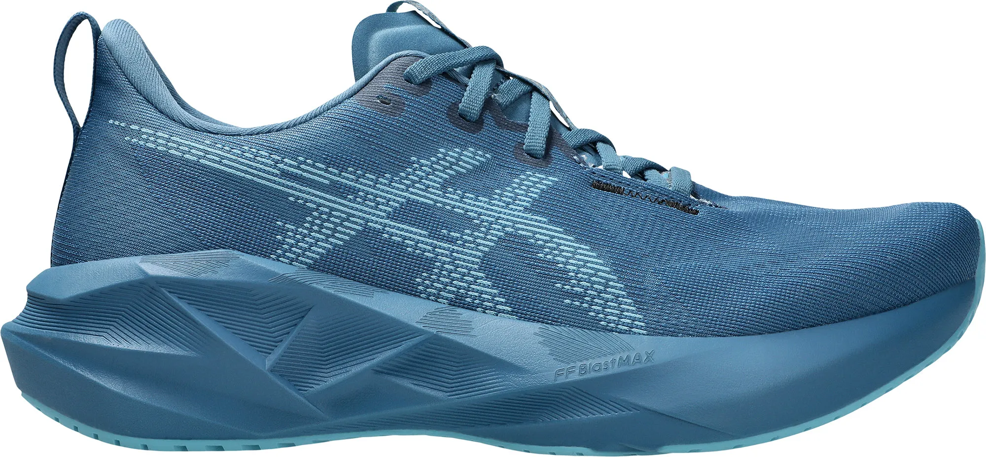 Asics NovaBlast 5 Mens Running Shoes - Blue Asics athletic footwear for training sessions