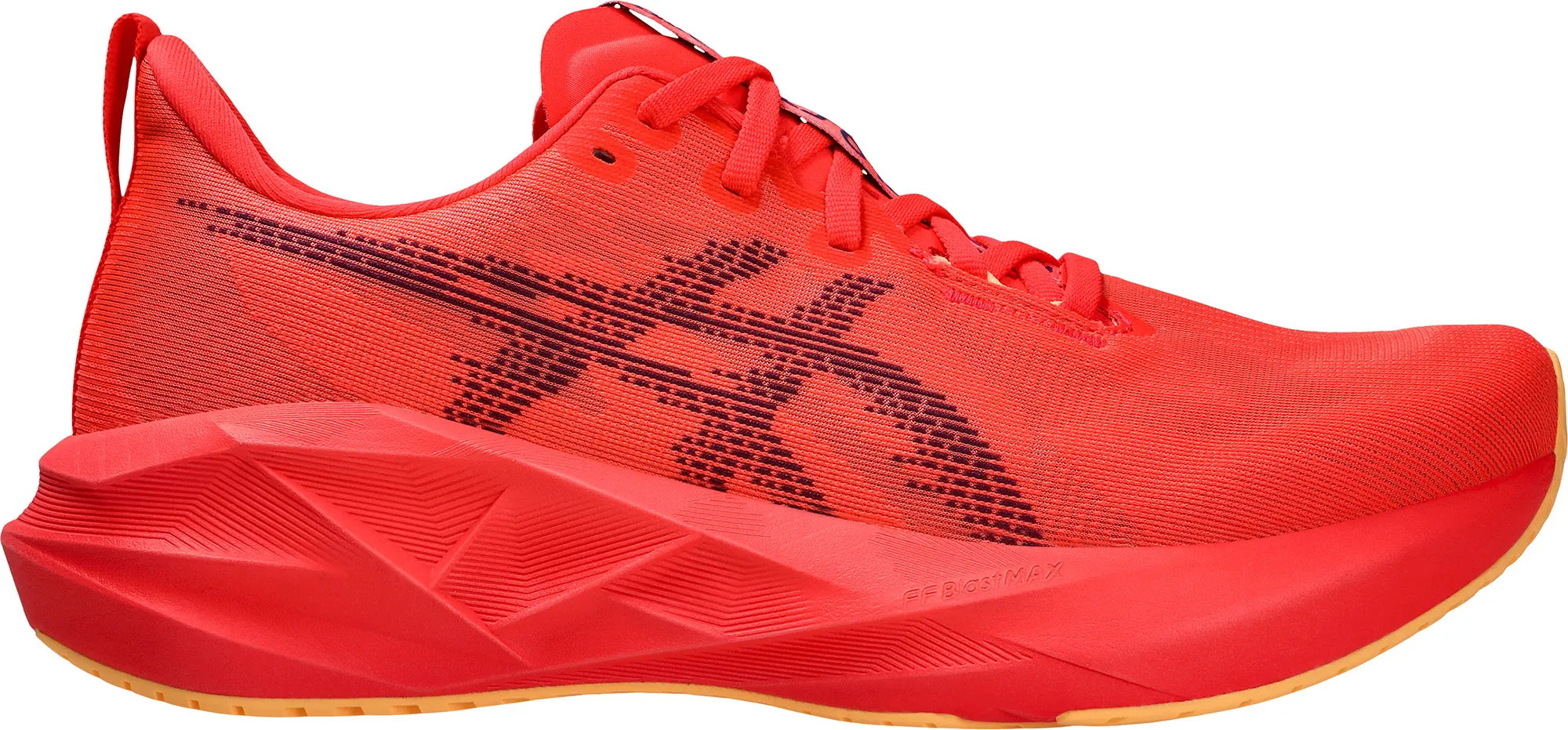 Asics NovaBlast 5 Mens Running Shoes - Red Asics athletic footwear for training sessions
