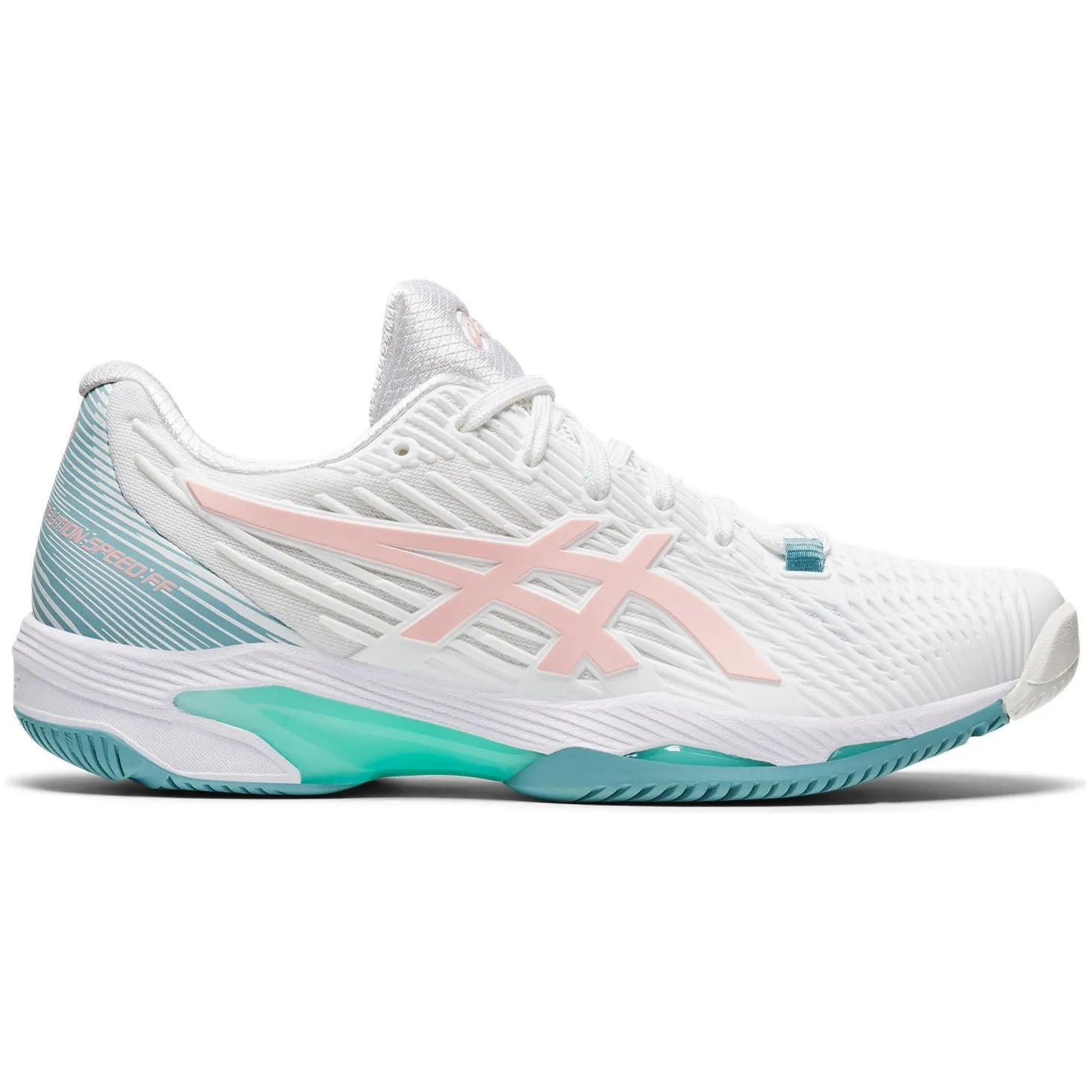 Asics Solution Speed FF 2 Womens Tennis Shoes - White Asics athletic footwear for training sessions