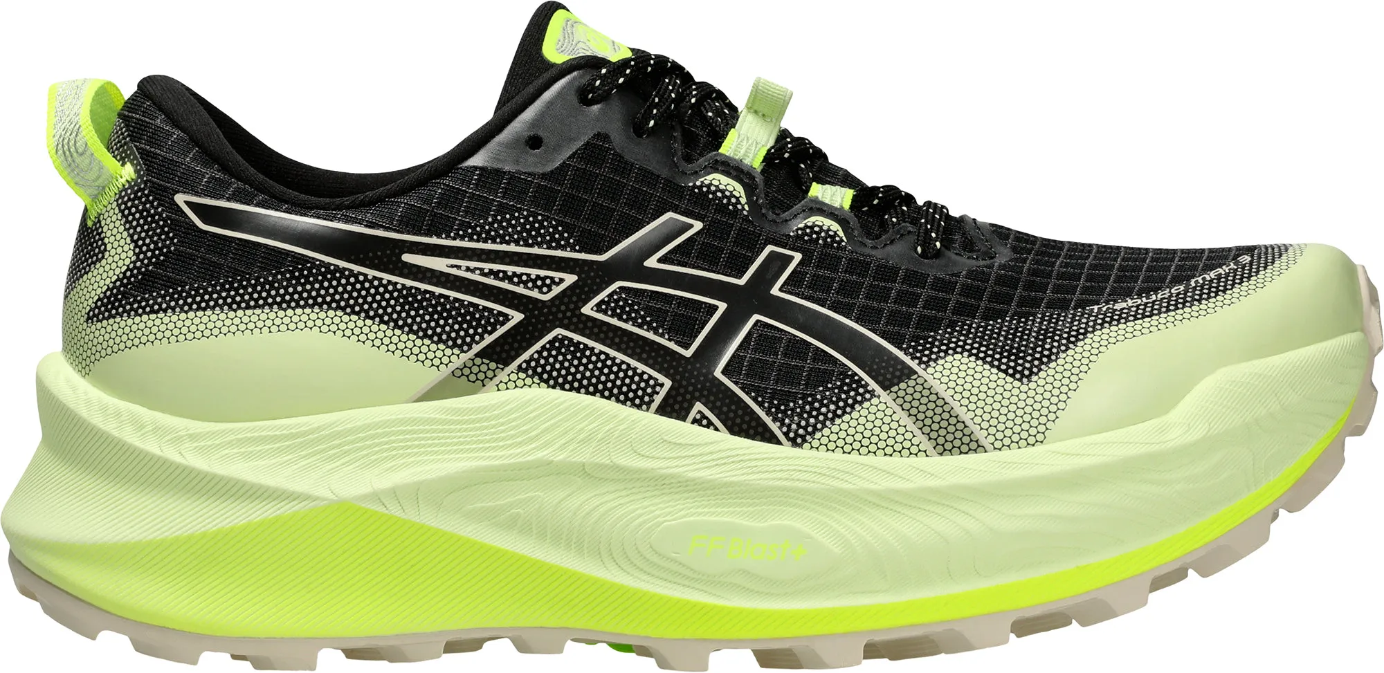 Asics Trabuco Max 3 Womens Trail Running Shoes - Black Asics athletic footwear for training sessions