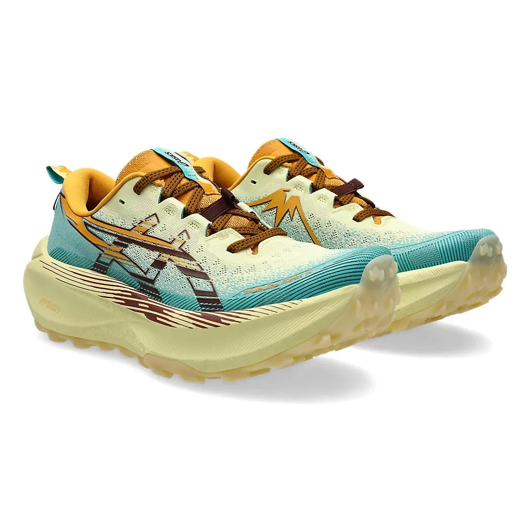 Asics Trabuco Max 4 | Wheat Yellow / Dark Red Planet | Mens Asics classic sport shoe designs
