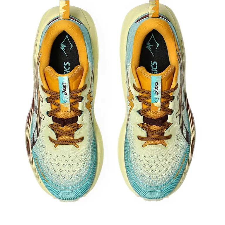 Asics Trabuco Max 4 | Wheat Yellow / Dark Red Planet | Mens Asics classic sport shoe designs