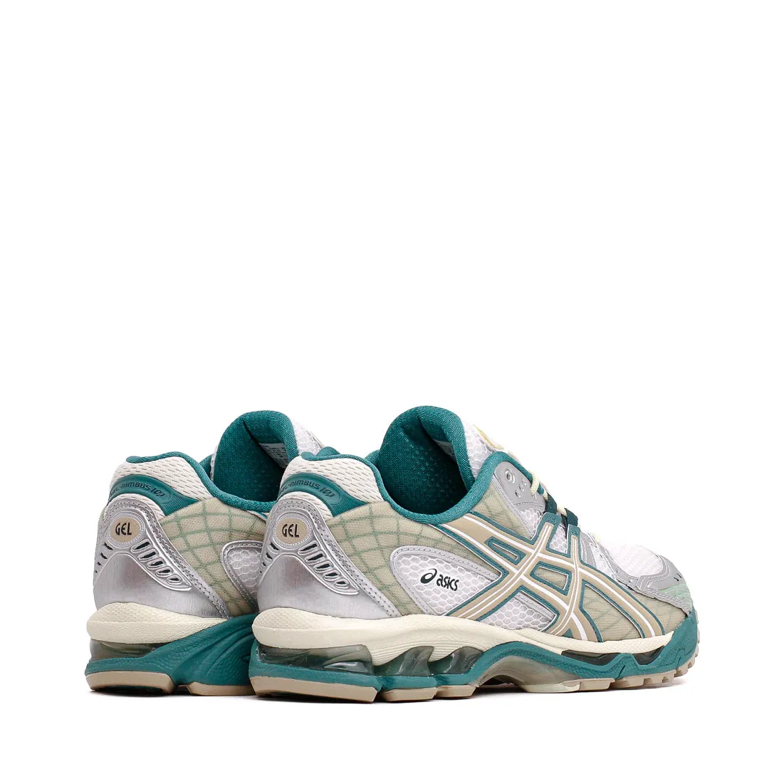 Asics Unisex Gel-Nimbus 10.1 White Rainy Lake 1203A543-102 Asics shoe style pictures