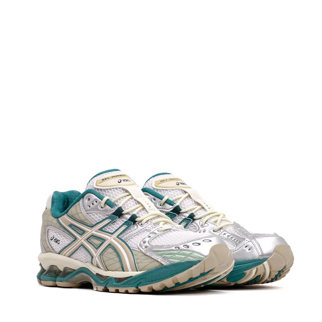 Asics Unisex Gel-Nimbus 10.1 White Rainy Lake 1203A543-102 Asics shoe style pictures