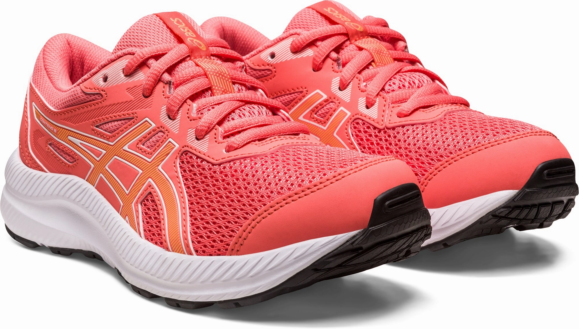 Asics Contend 8 GS Junior Running Shoes - Pink Neutral Support Shoes