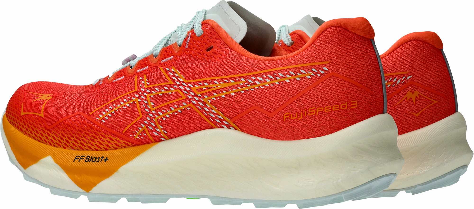 Asics FujiSpeed 3 Mens Trail Running Shoes - Red Neutral Support Shoes