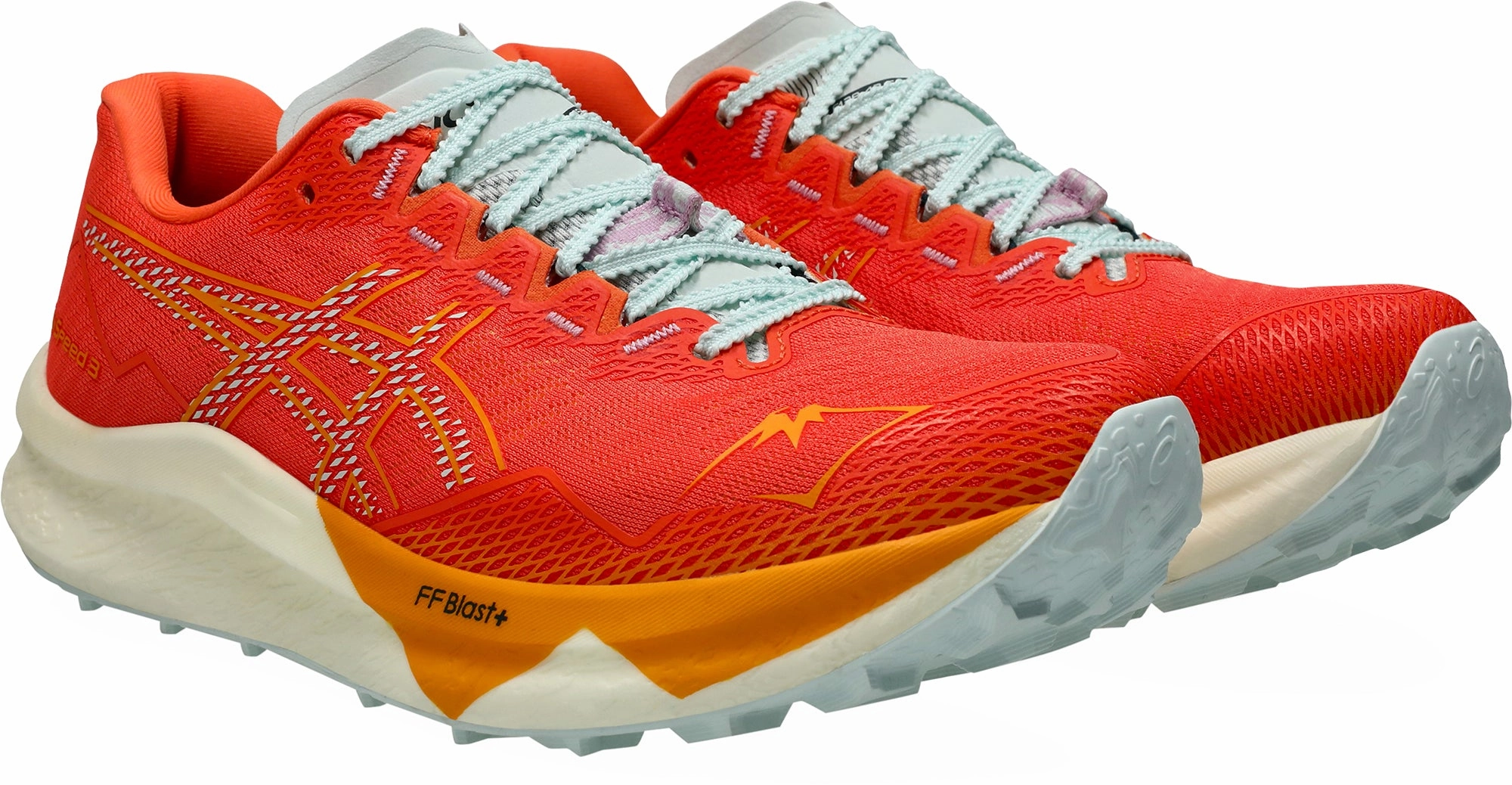 Asics FujiSpeed 3 Mens Trail Running Shoes - Red Neutral Support Shoes