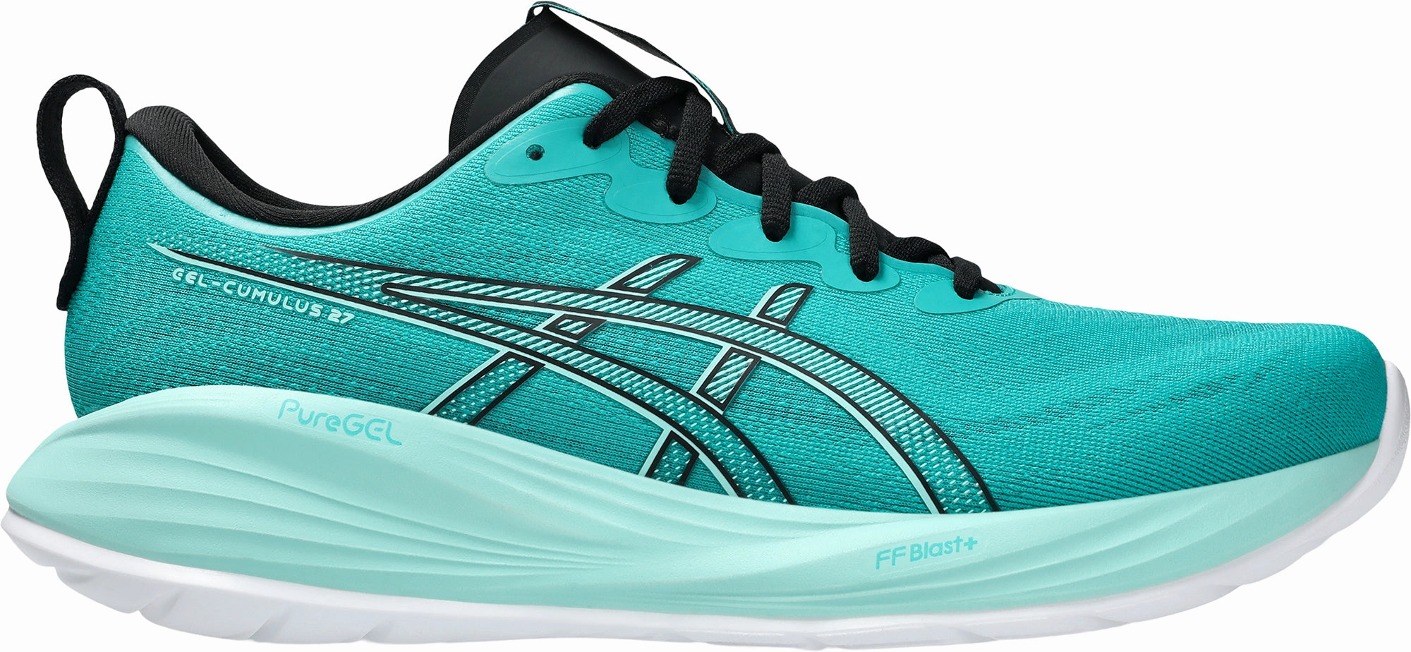 Asics Gel Cumulus 27 Mens Running Shoes - Green Asics athletic footwear for training sessions