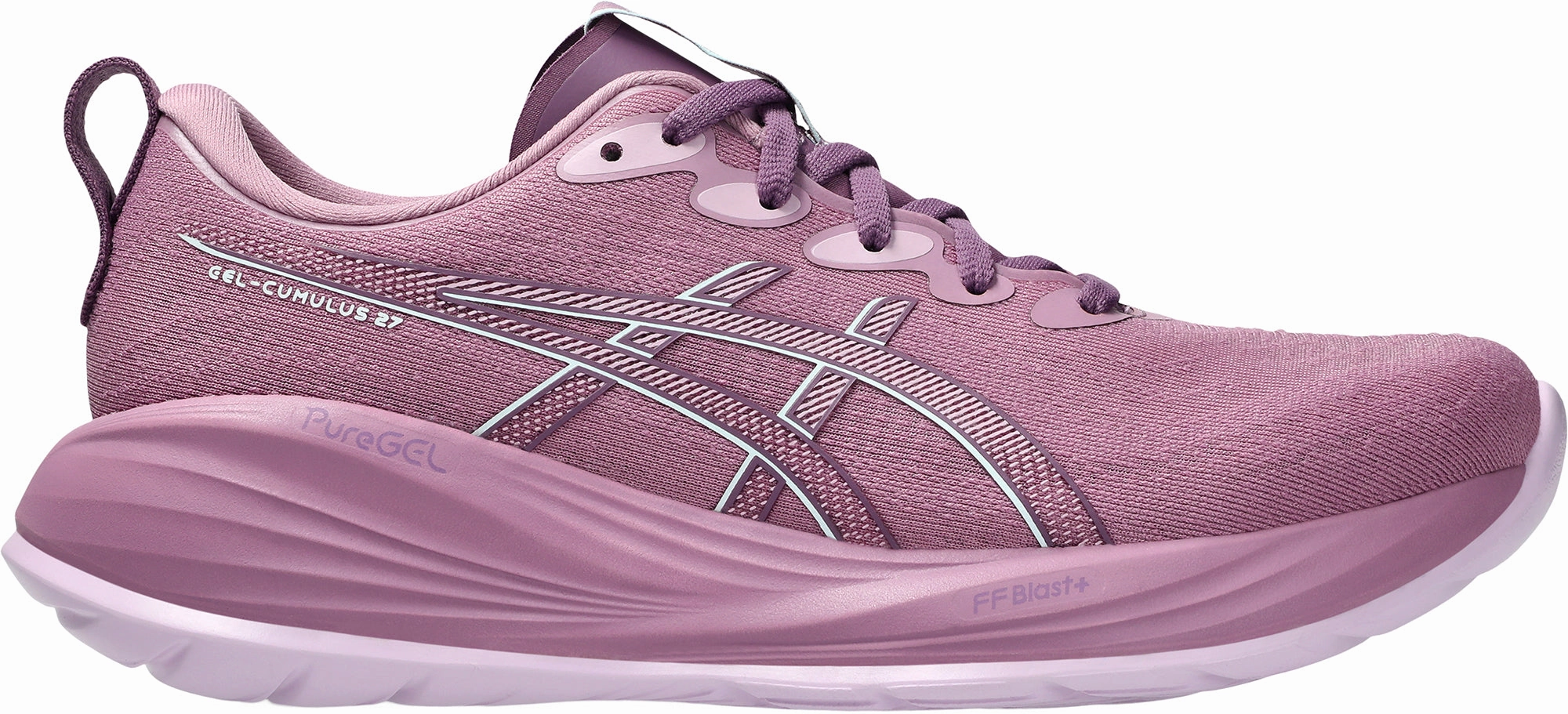 Asics Gel Cumulus 27 Womens Running Shoes - Purple Asics athletic footwear for training sessions