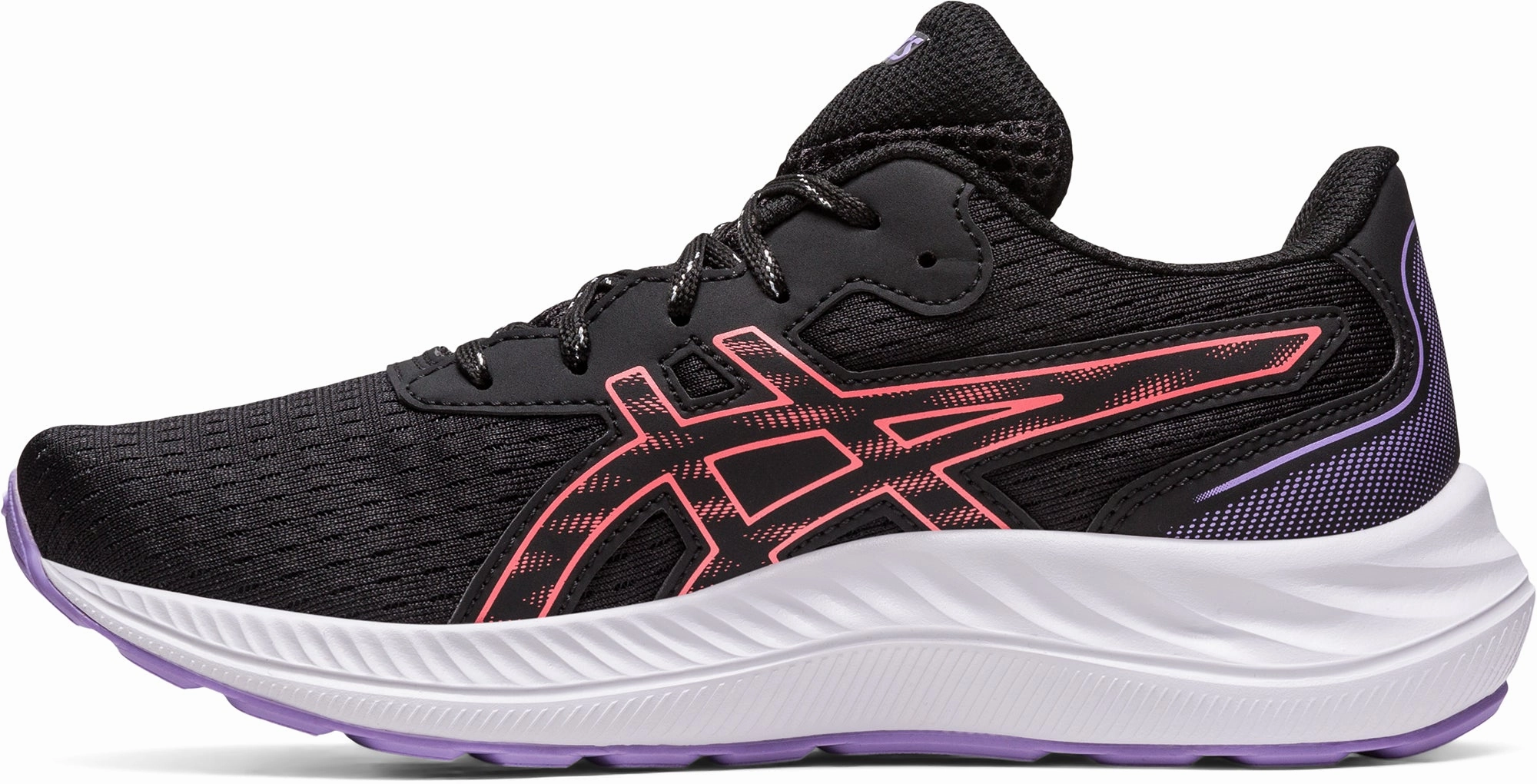 Asics Gel Excite 9 GS Junior Running Shoes - Black Neutral Support Shoes