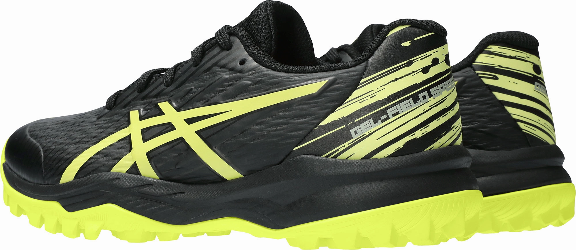 Asics Gel Field Speed GS Junior Hockey Shoes - Black Neutral Support Shoes