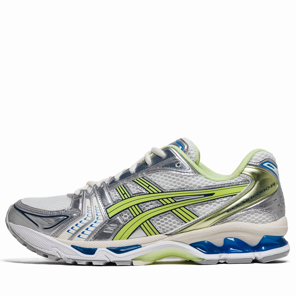 Asics Gel-Kayano 14 - White/Lime Green Asics versatile shoes for sport and street