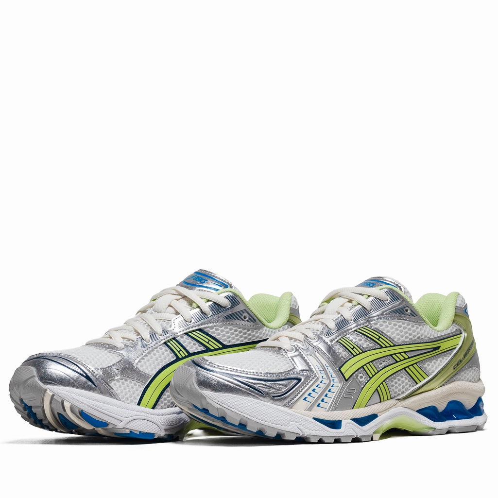 Asics Gel-Kayano 14 - White/Lime Green Asics classic sport shoe designs