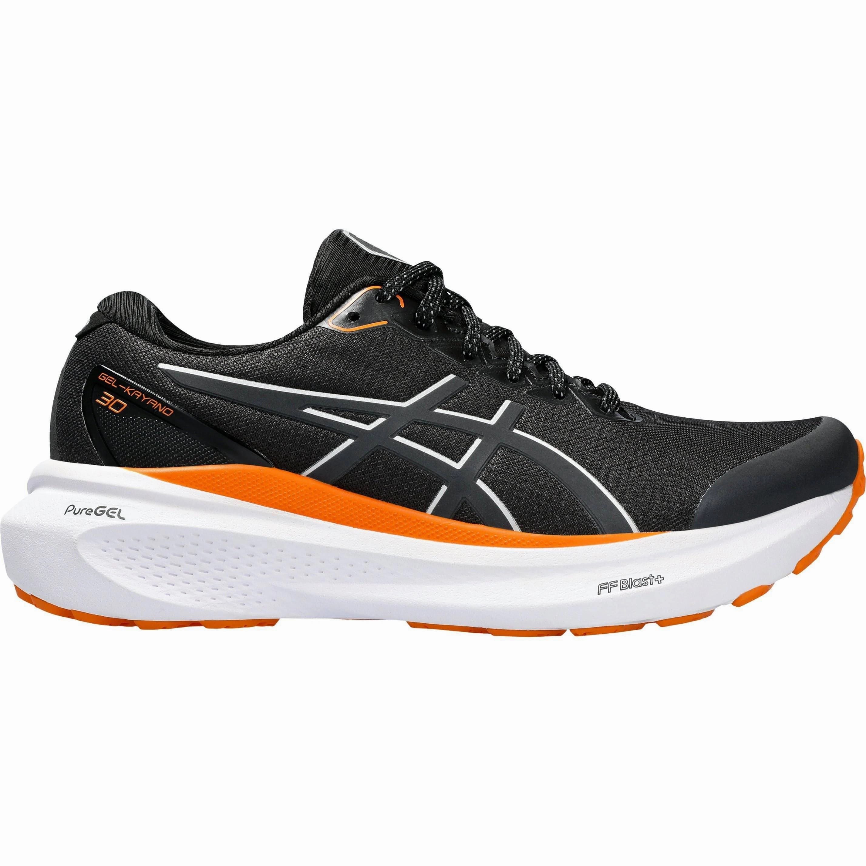 Asics Gel Kayano 30 Lite-Show Womens Running Shoes - Black Asics athletic footwear for training sessions