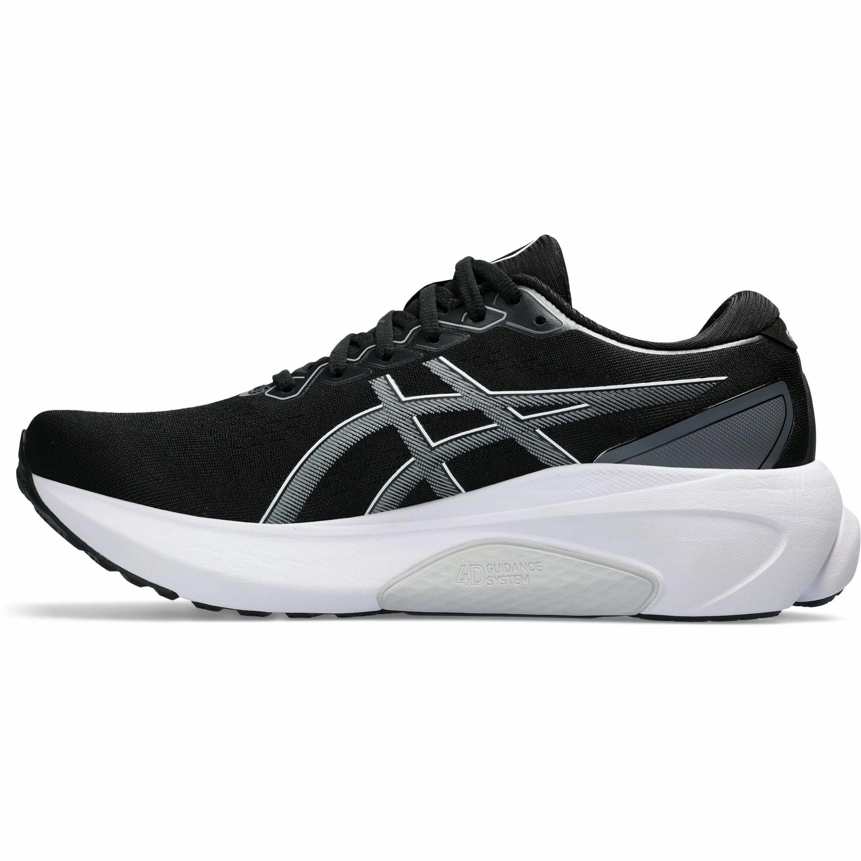 Asics Gel Kayano 30 WIDE FIT (2E) Mens Running Shoes - Black Neutral Support Shoes