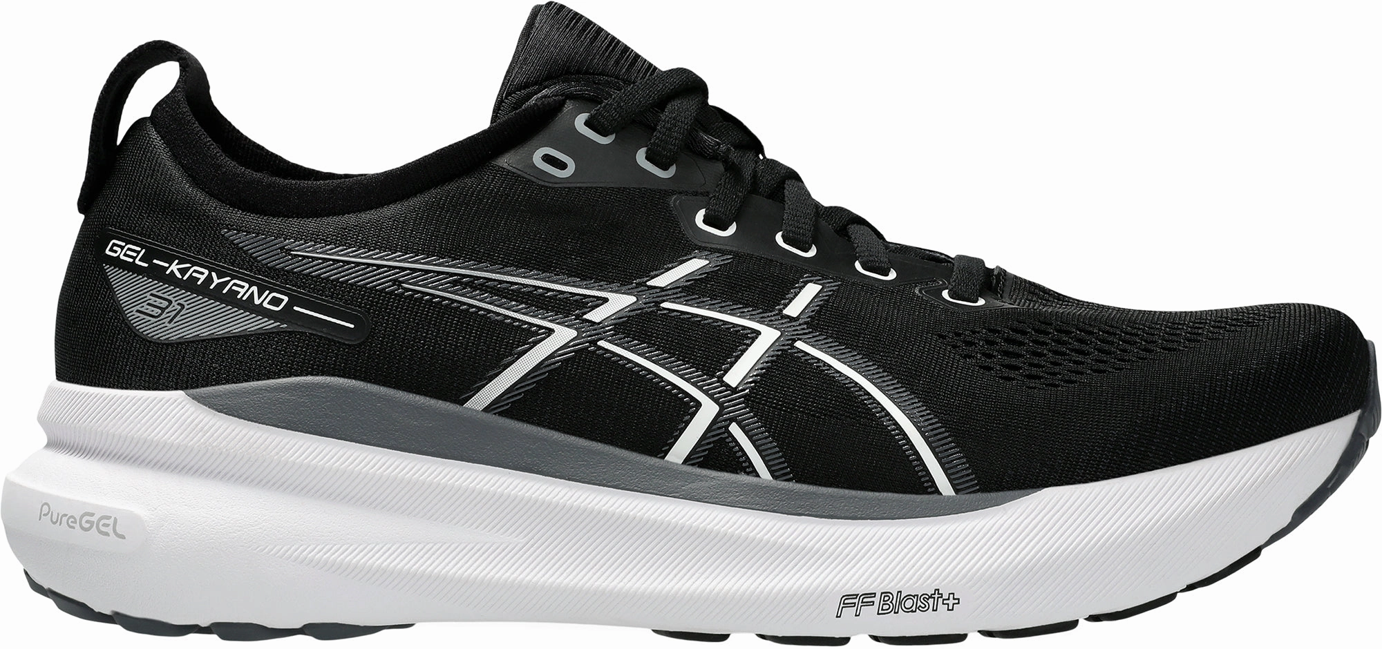 Asics Gel Kayano 31 Mens Running Shoes - Black Asics athletic footwear for training sessions