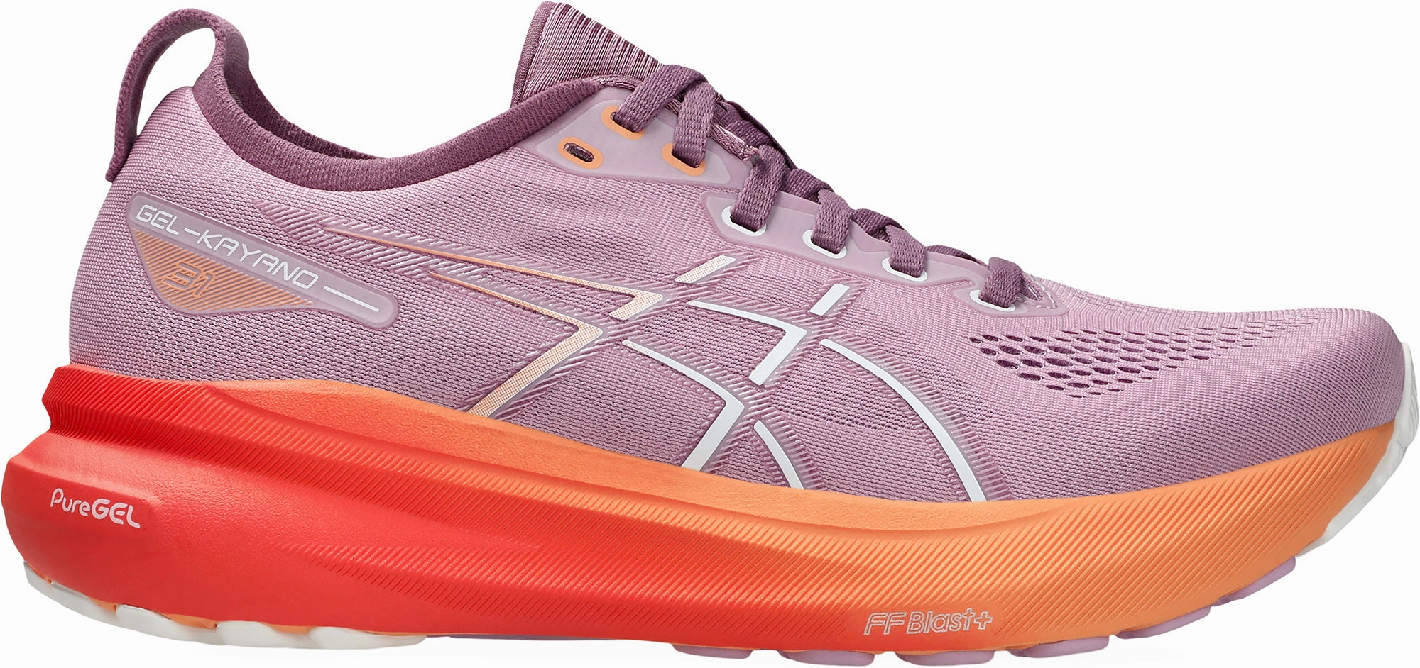 Asics Gel Kayano 31 Womens Running Shoes - Purple Asics athletic footwear for training sessions