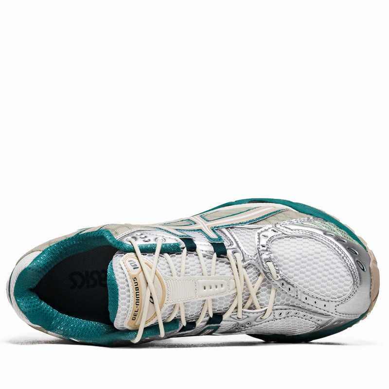 Asics Gel-Nimbus 10.1 - White/Rainy Lake Asics classic sport shoe designs