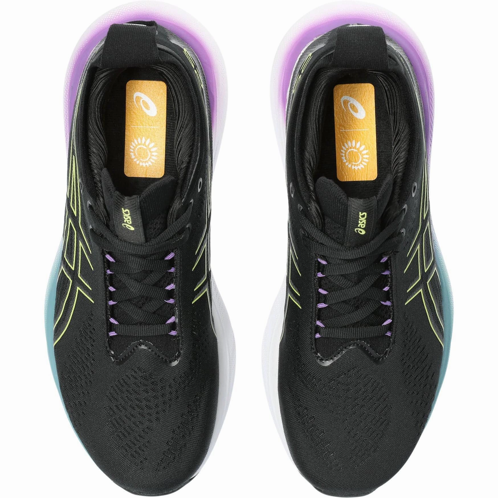Asics Gel Nimbus 25 Womens Running Shoes - Black Neutral Support Shoes