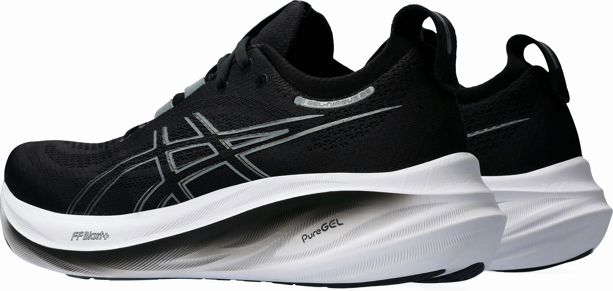 Asics Gel Nimbus 26 Mens Running Shoes - Black Neutral Support Shoes