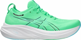 Asics Gel Nimbus 26 Mens Running Shoes - Green Asics athletic footwear for training sessions