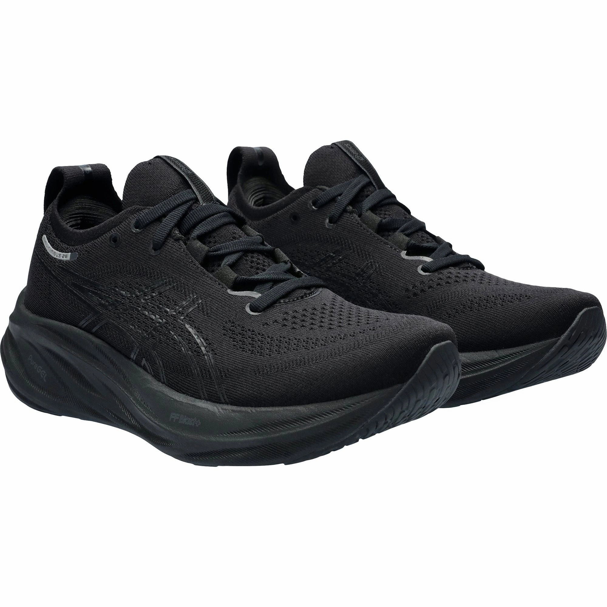 Asics Gel Nimbus 26 Womens Running Shoes - Black Neutral Support Shoes