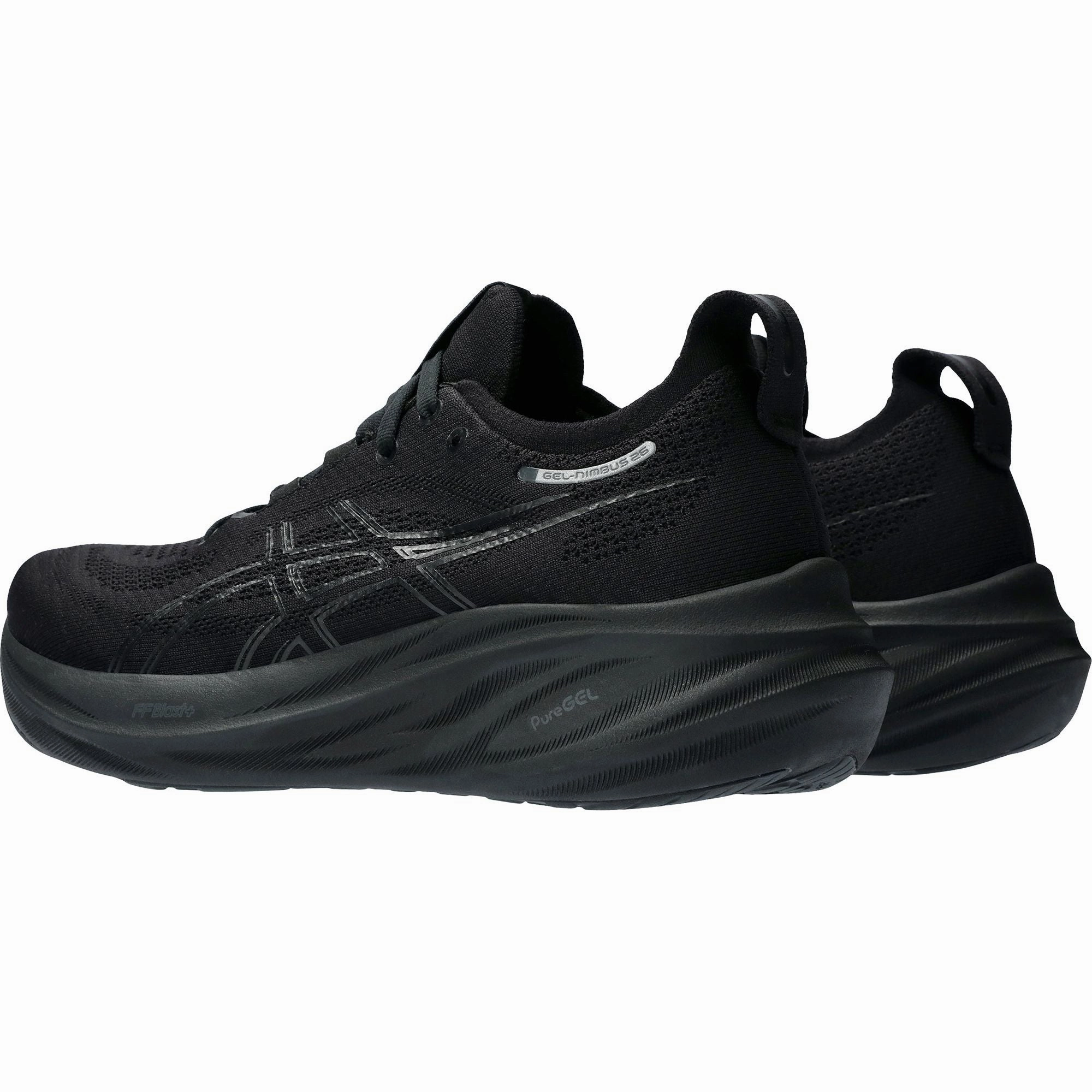 Asics Gel Nimbus 26 Womens Running Shoes - Black Neutral Support Shoes