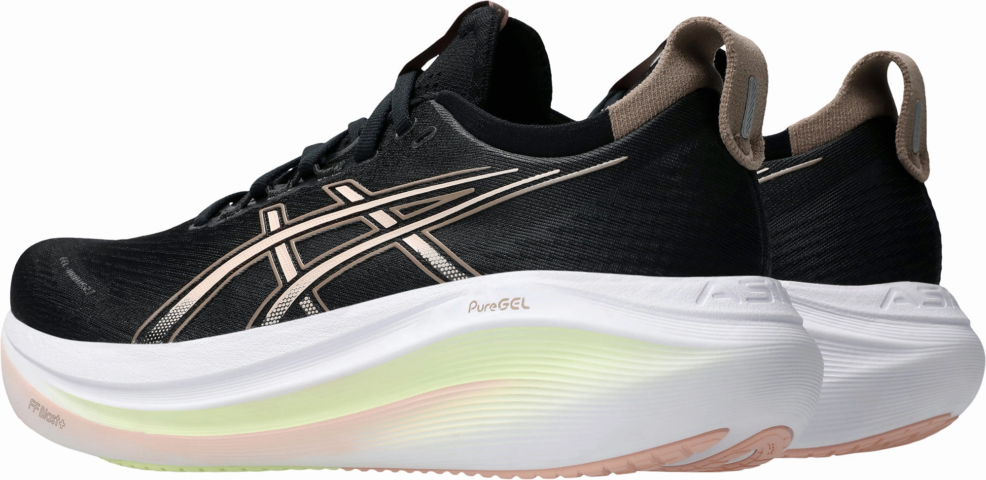 Asics Gel Nimbus 27 Womens Running Shoes - Black Performance Shoes