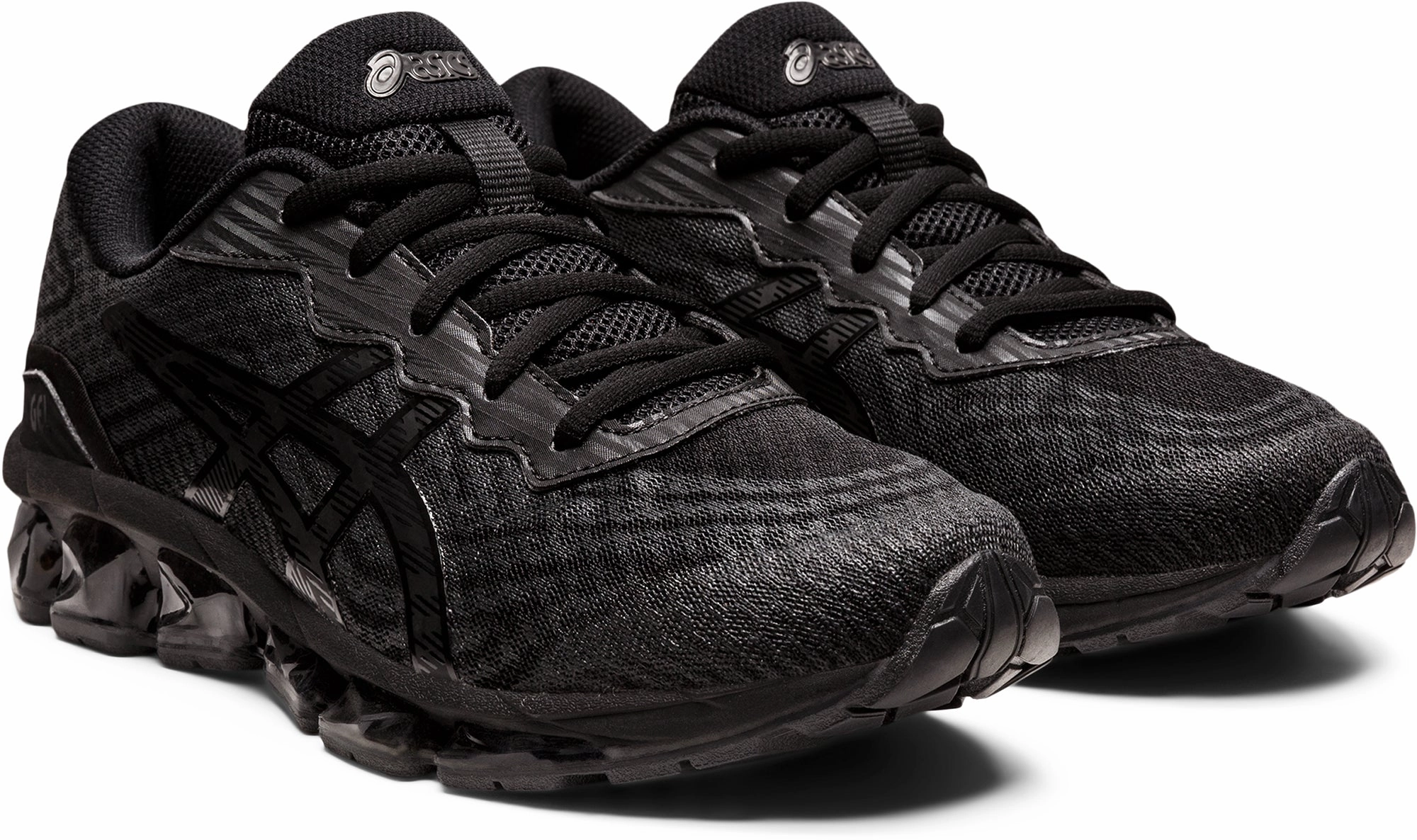 Asics Gel Quantum 360 VII GS Junior Running Shoes - Black Neutral Support Shoes