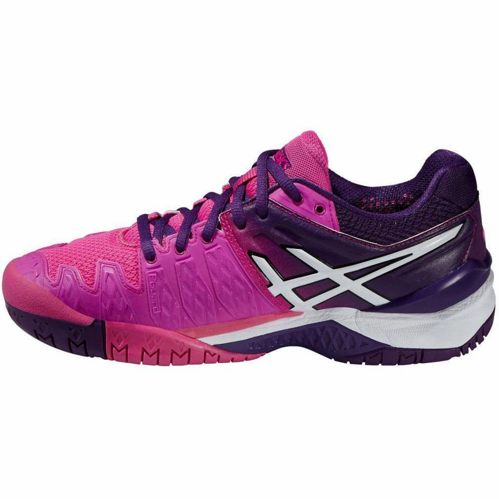 Asics Gel Resolution 6 Clay Womens Tennis Shoes - Pink Neutral Support Shoes