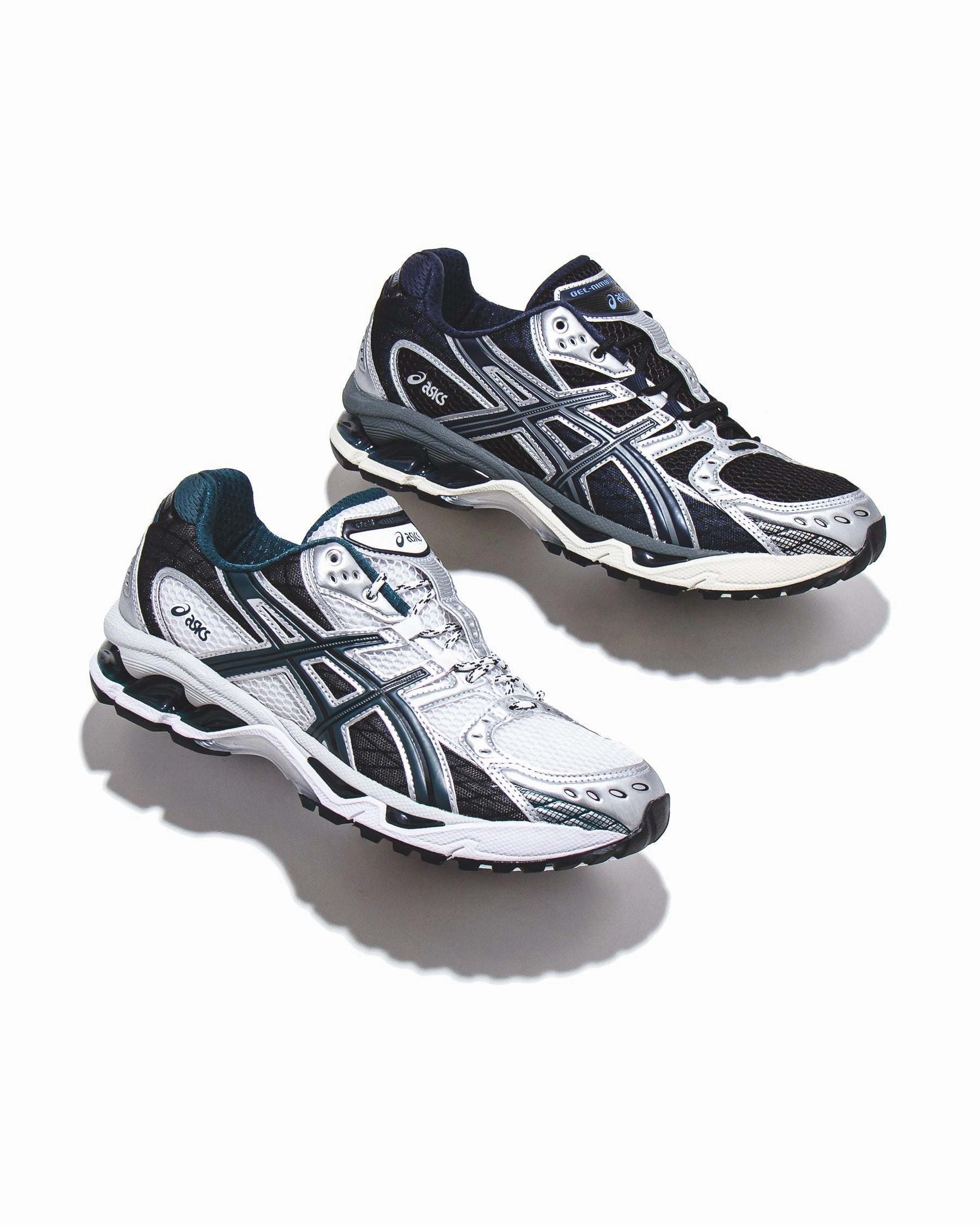 Asics Men Gel-Nimbus 10.1 White Saxon Green 1203A543-103 Asics shoe style pictures