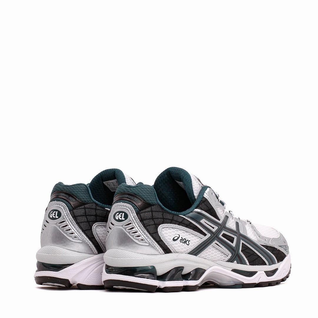 Asics Men Gel-Nimbus 10.1 White Saxon Green 1203A543-103 Asics shoe style pictures