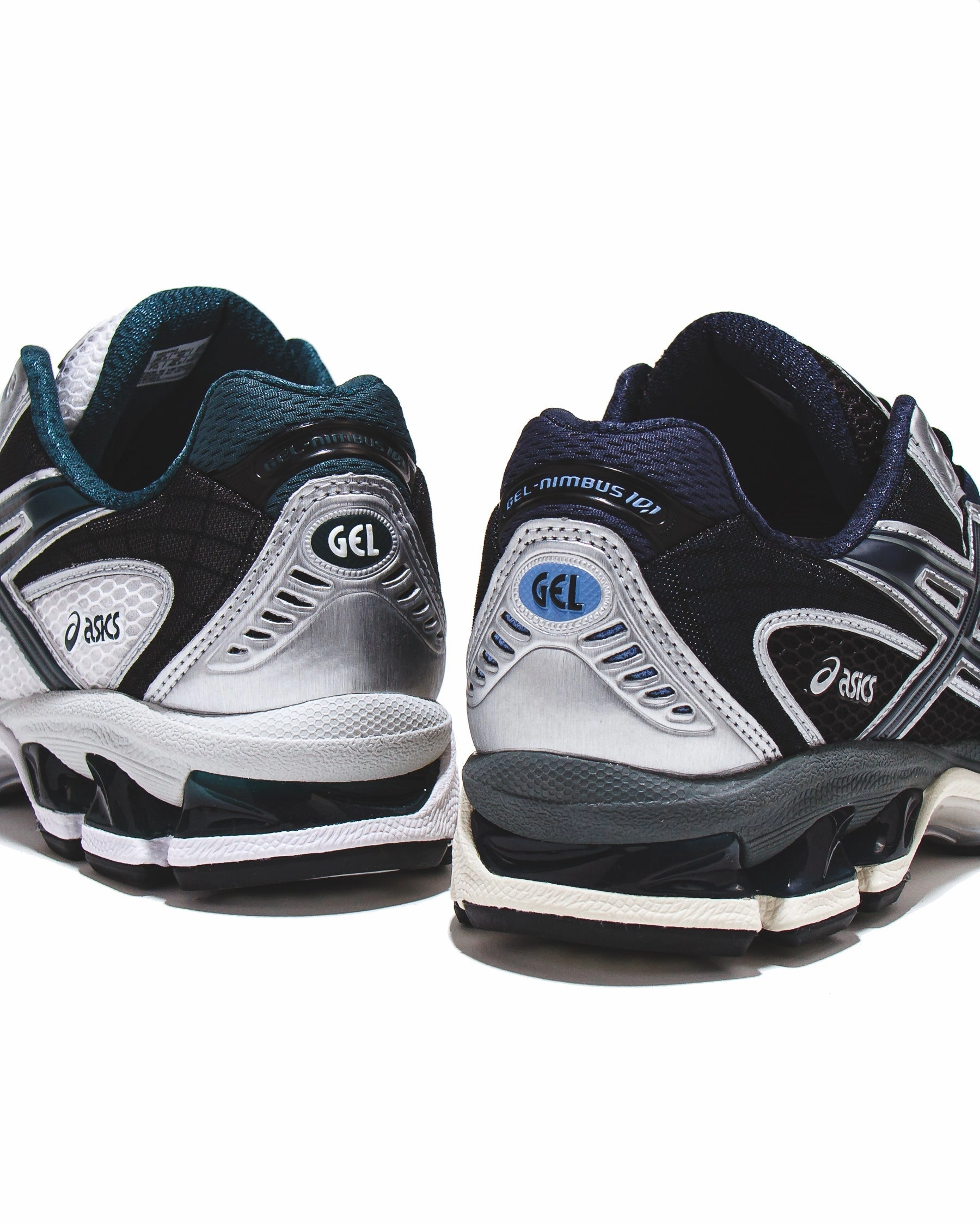 Asics Men Gel-Nimbus 10.1 White Saxon Green 1203A543-103 Asics shoe style pictures