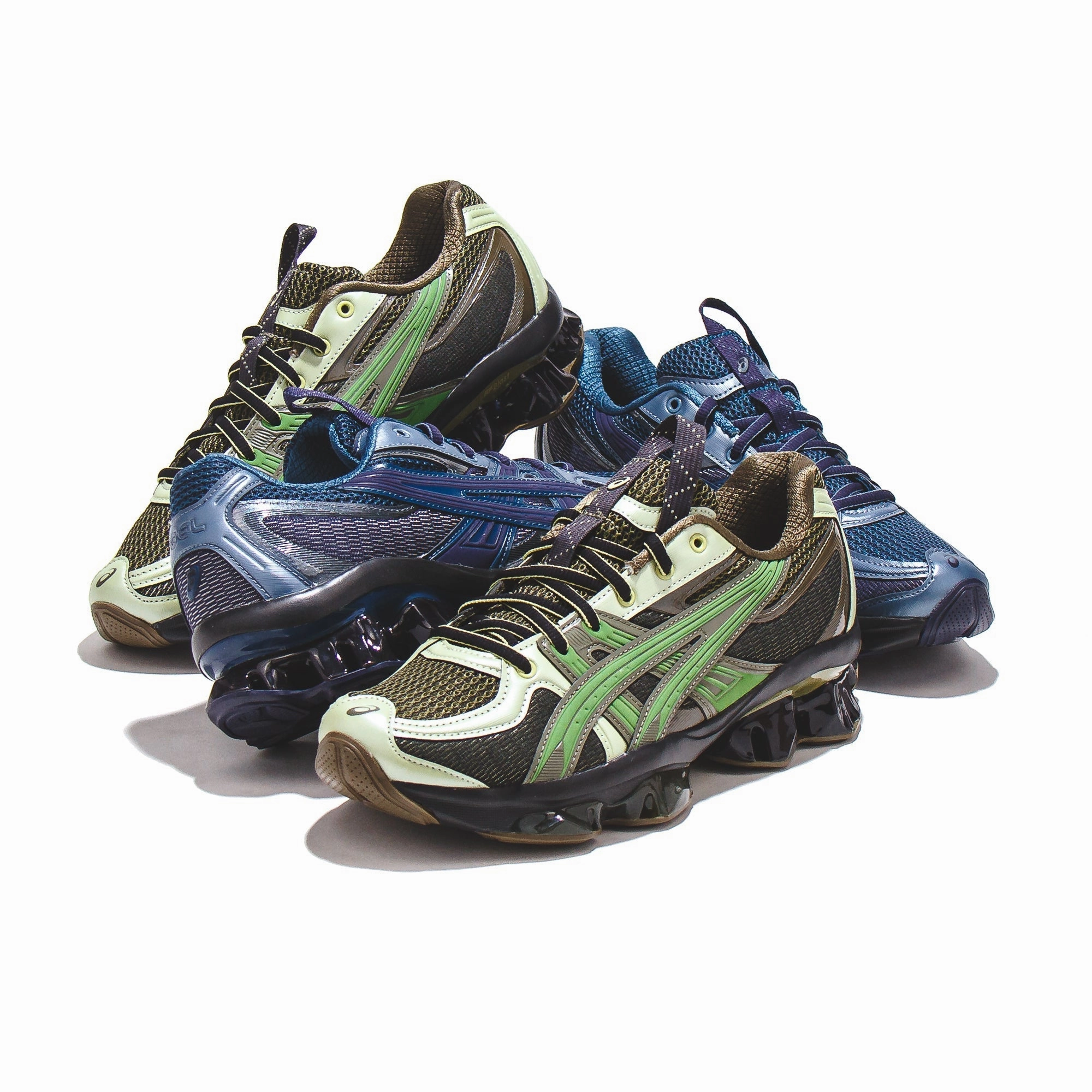 Asics Men US5-S Gel-Quantum Kinetic Moss Bamboo Core 1203A403-300 Asics shoe style pictures