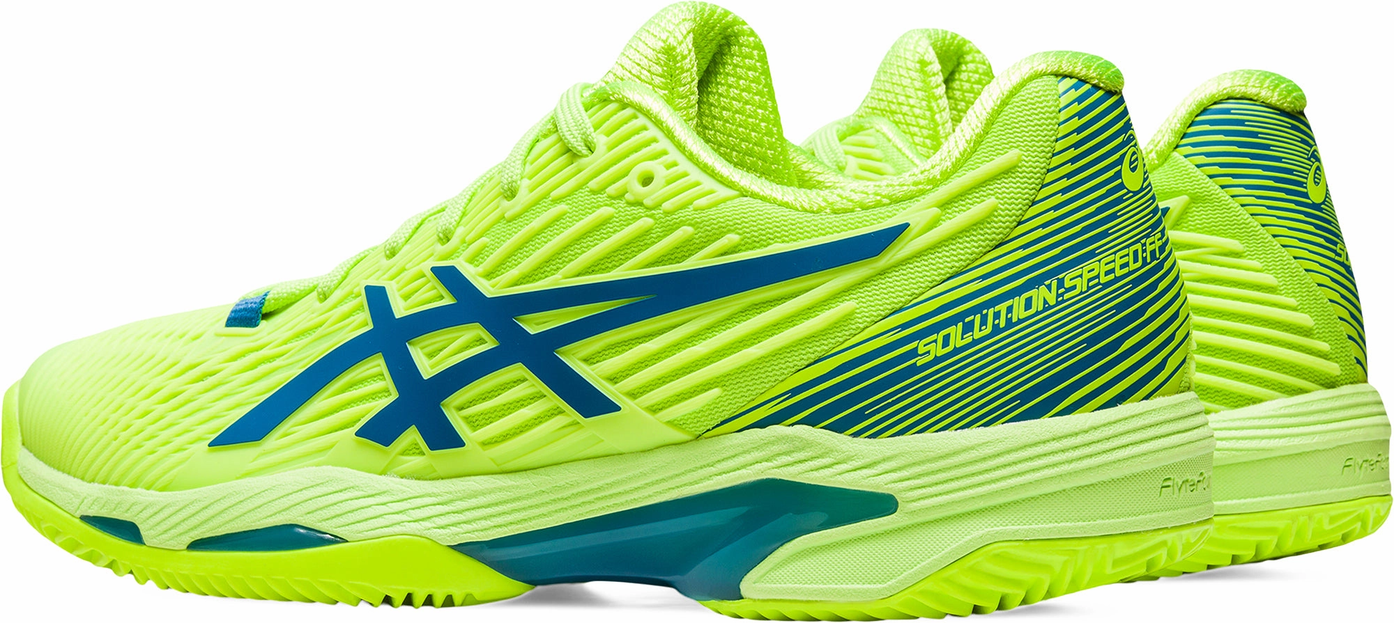 Asics Solution Speed FF 2 Clay Womens Tennis Shoes - Green Performance Shoes