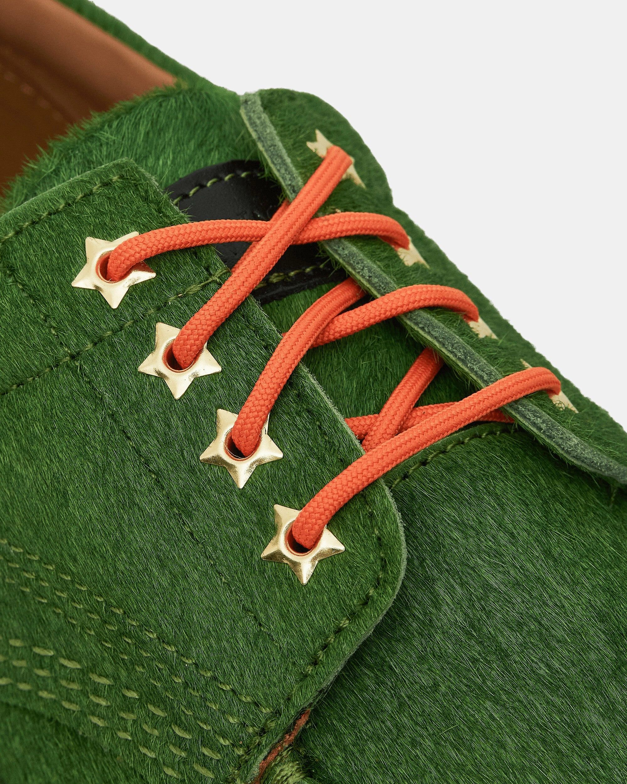 AWAKE NY Lowell Shoes Vibrant Green Smooth Leather Boots
