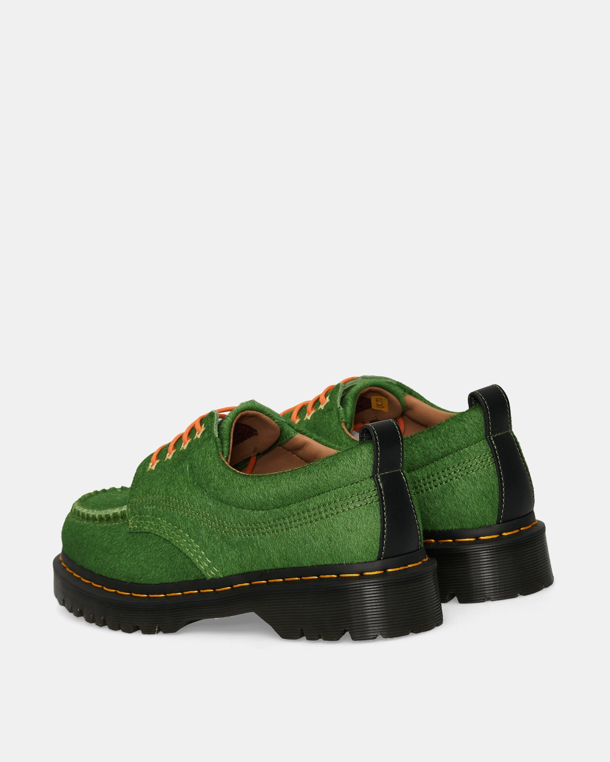 AWAKE NY Lowell Shoes Vibrant Green Smooth Leather Boots