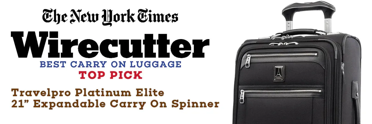 Bags Travelpro Softside Travelpro Platinum Elite 21” Expandable Carry-On Spinner