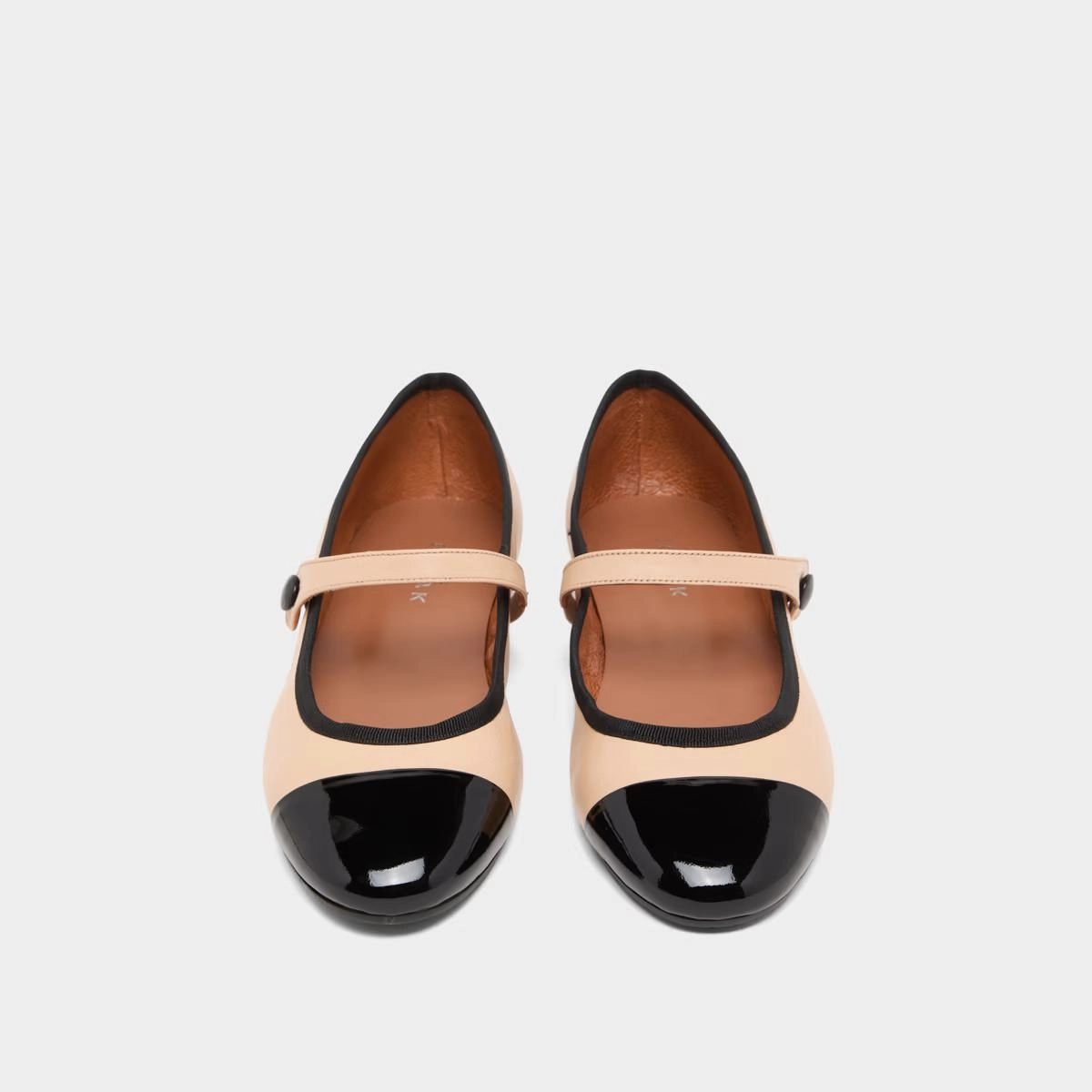 Ballerina Dreux Noir-Beige Stylish Footwear