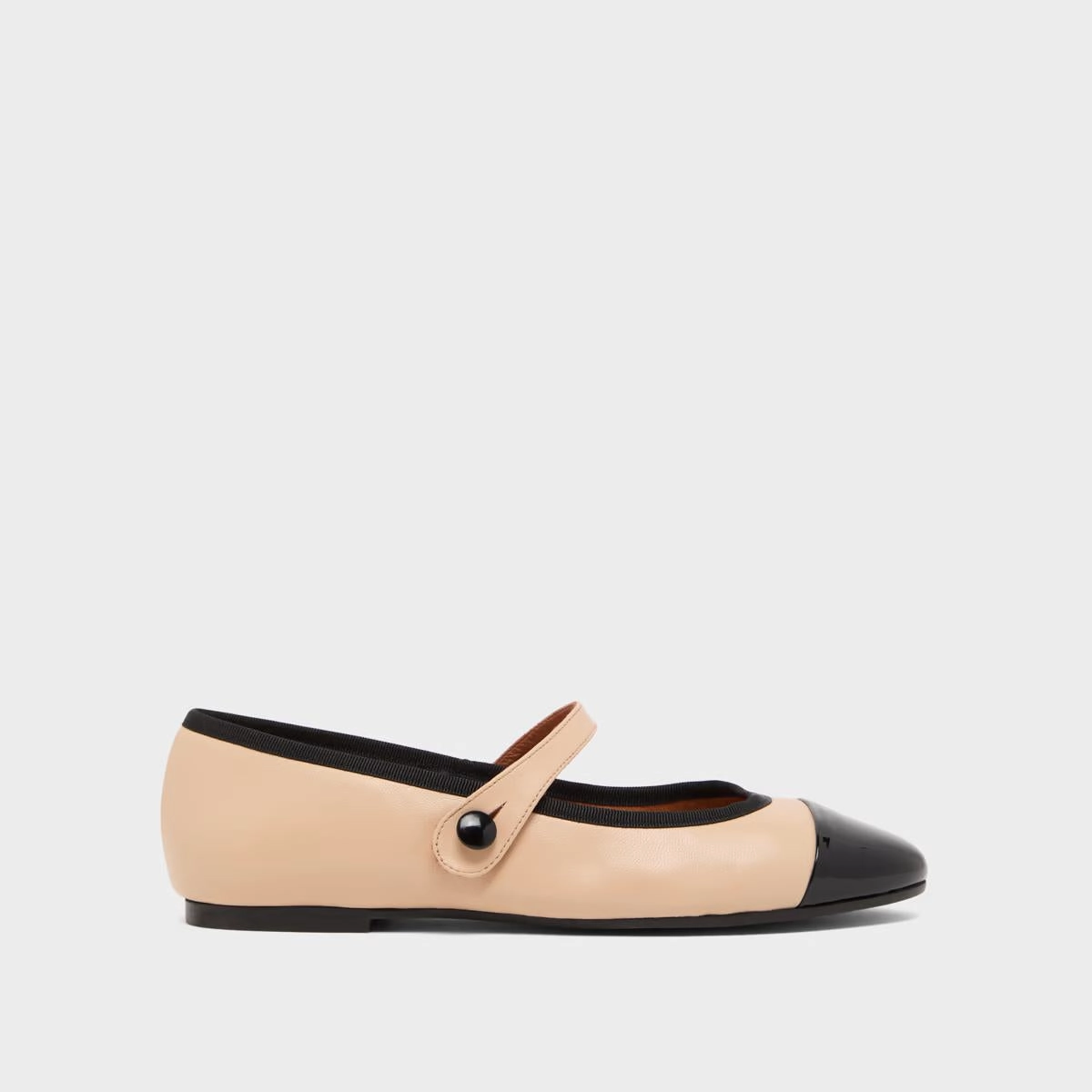 Ballerina Dreux Noir-Beige Stylish Footwear