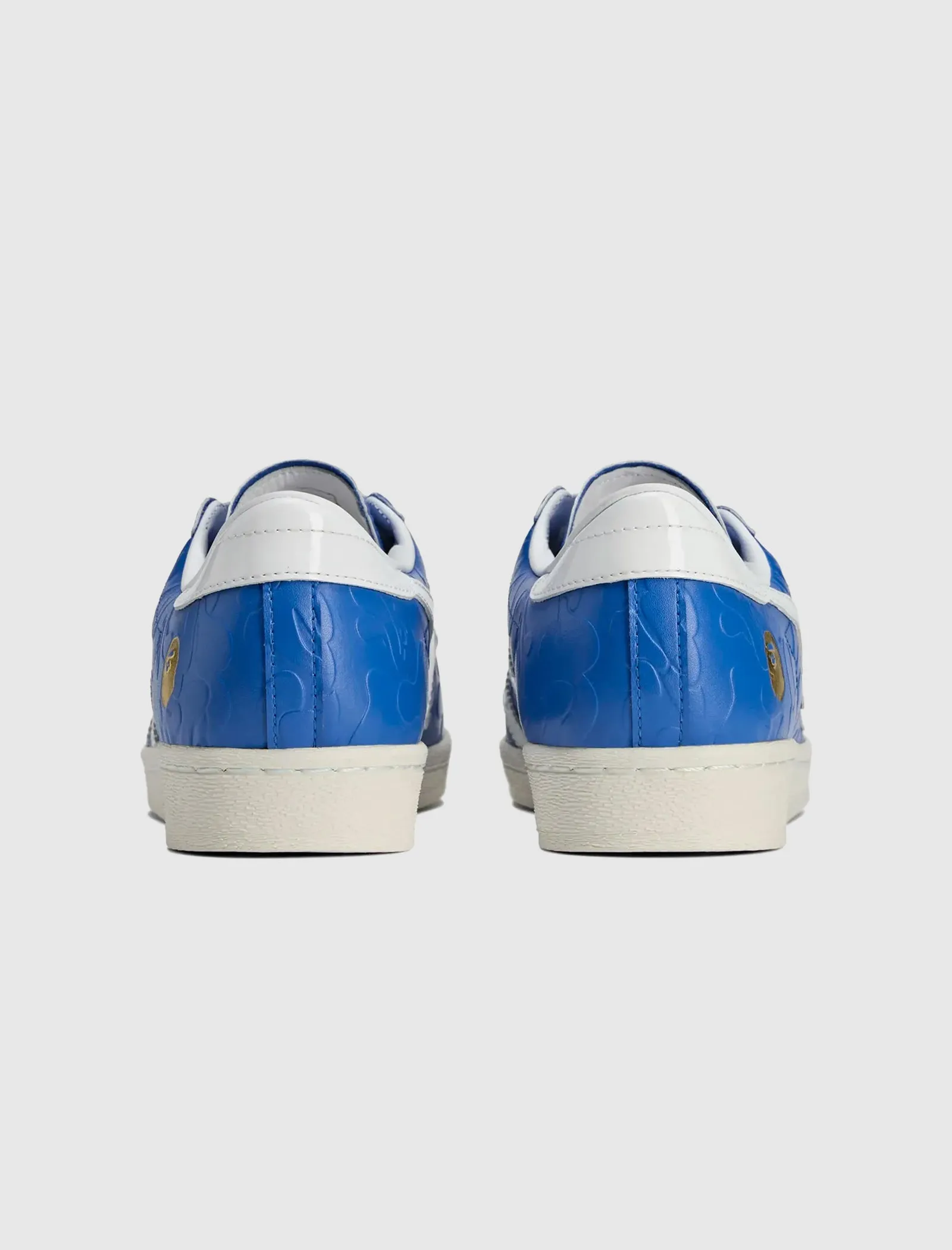 BAPE SUPERSTAR "BLUE/WHITE" Adidas trendy casual shoe styles