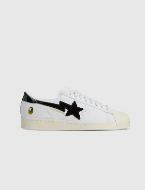 BAPE SUPERSTAR "WHITE/BLACK" Adidas lifestyle shoes for streetwear looks