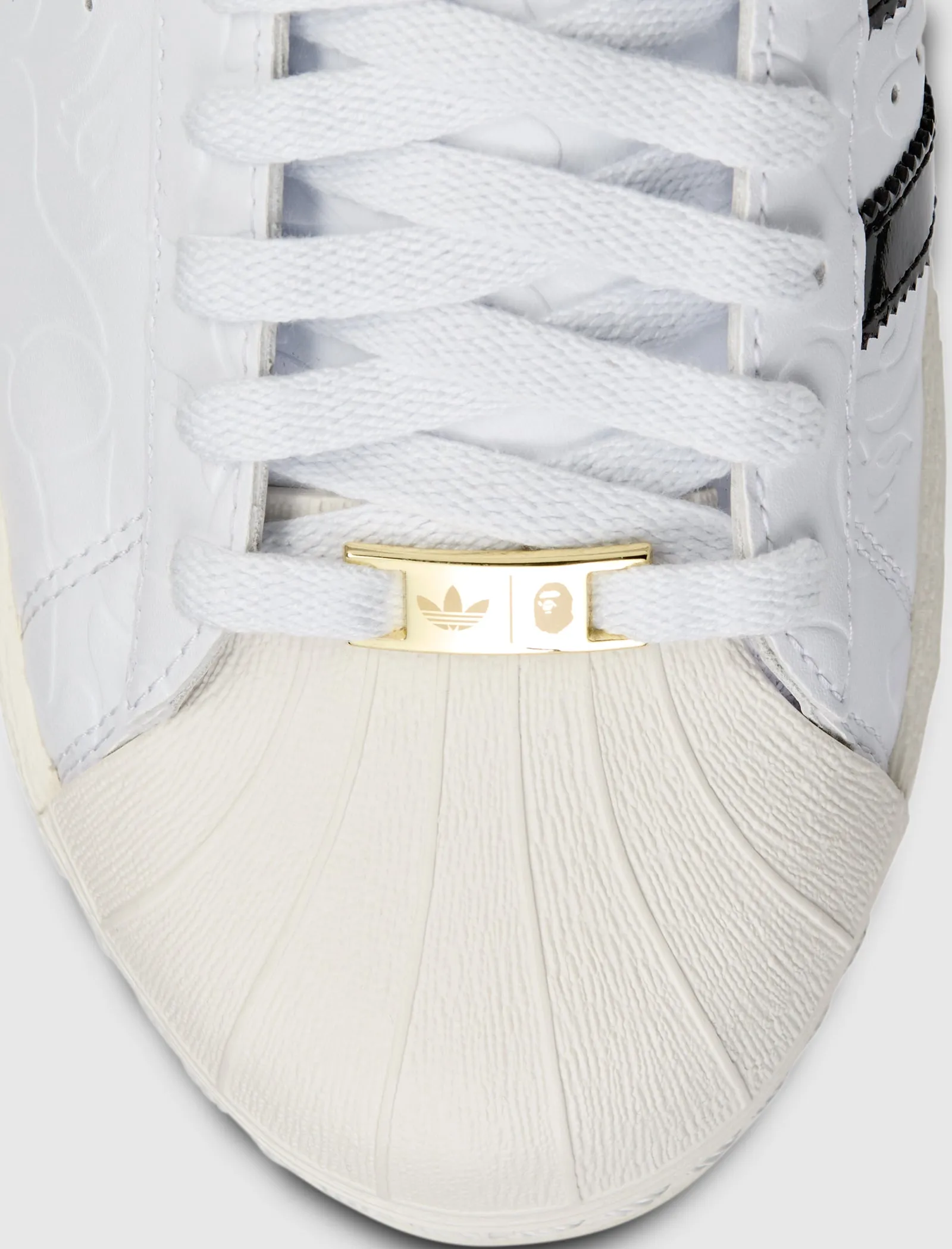 BAPE SUPERSTAR "WHITE/BLACK" Adidas trendy casual shoe styles
