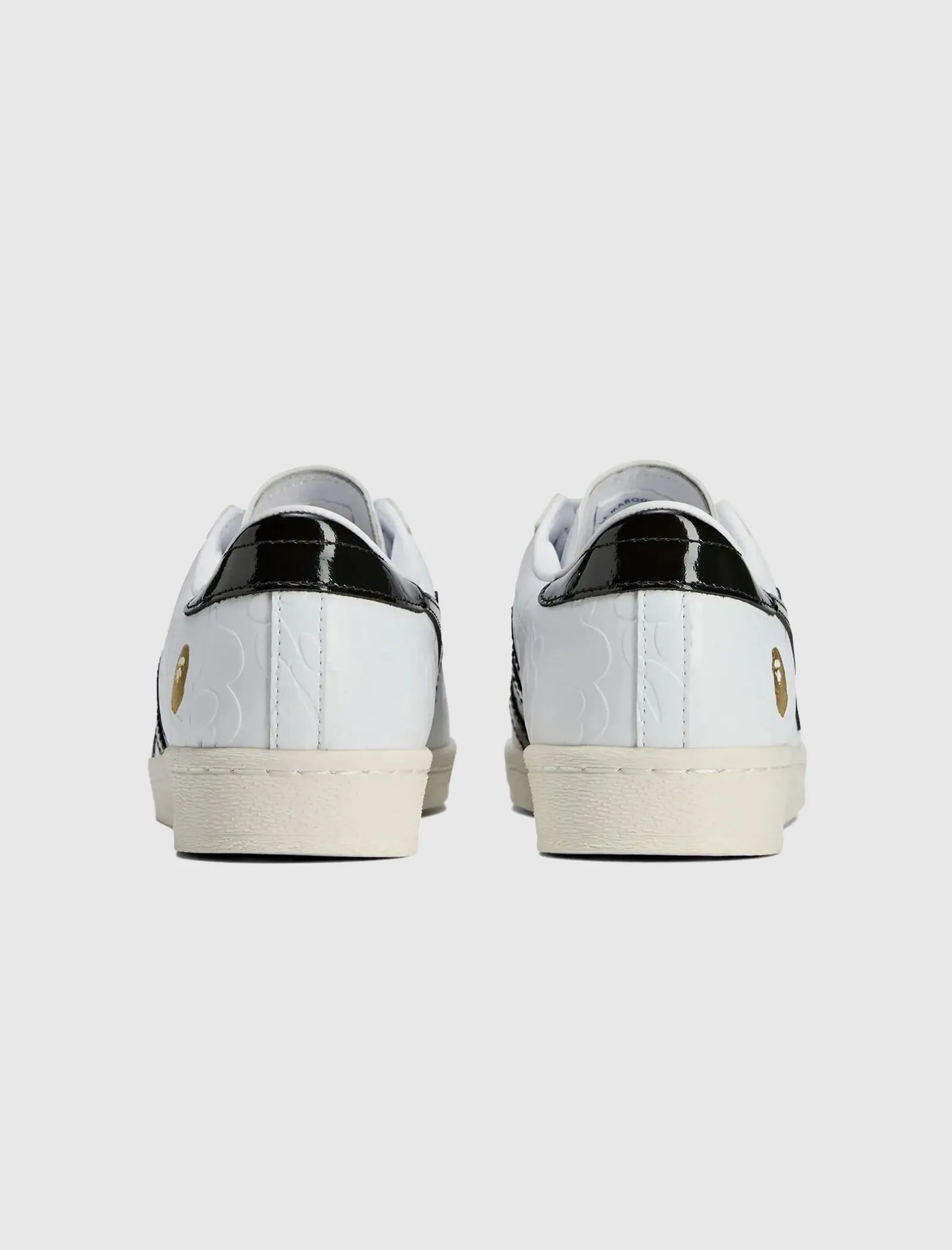 BAPE SUPERSTAR "WHITE/BLACK" Adidas trendy casual shoe styles