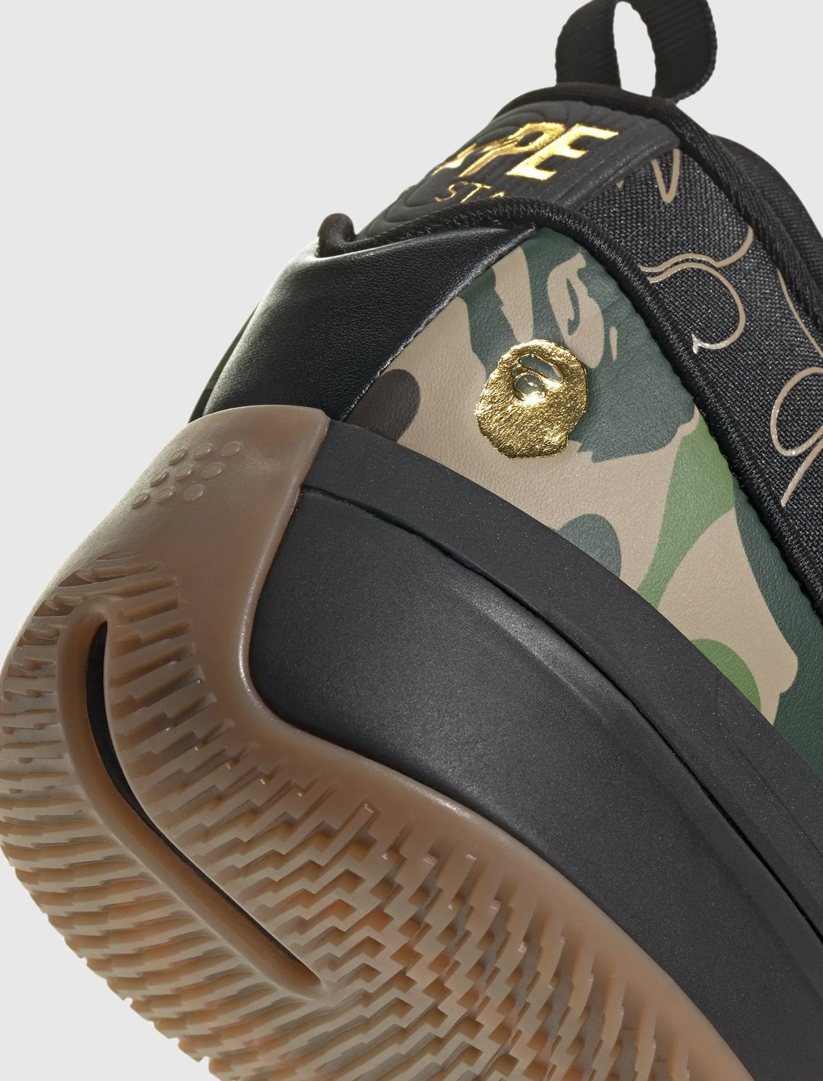 BAPE X DAME 9 "BLACK/MULTI" Adidas trendy casual shoe styles