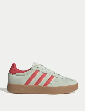 Barreda Shoes - Linen Green/Semi Lucid Red/Wonder White Adidas everyday sneakers with comfort cushioning